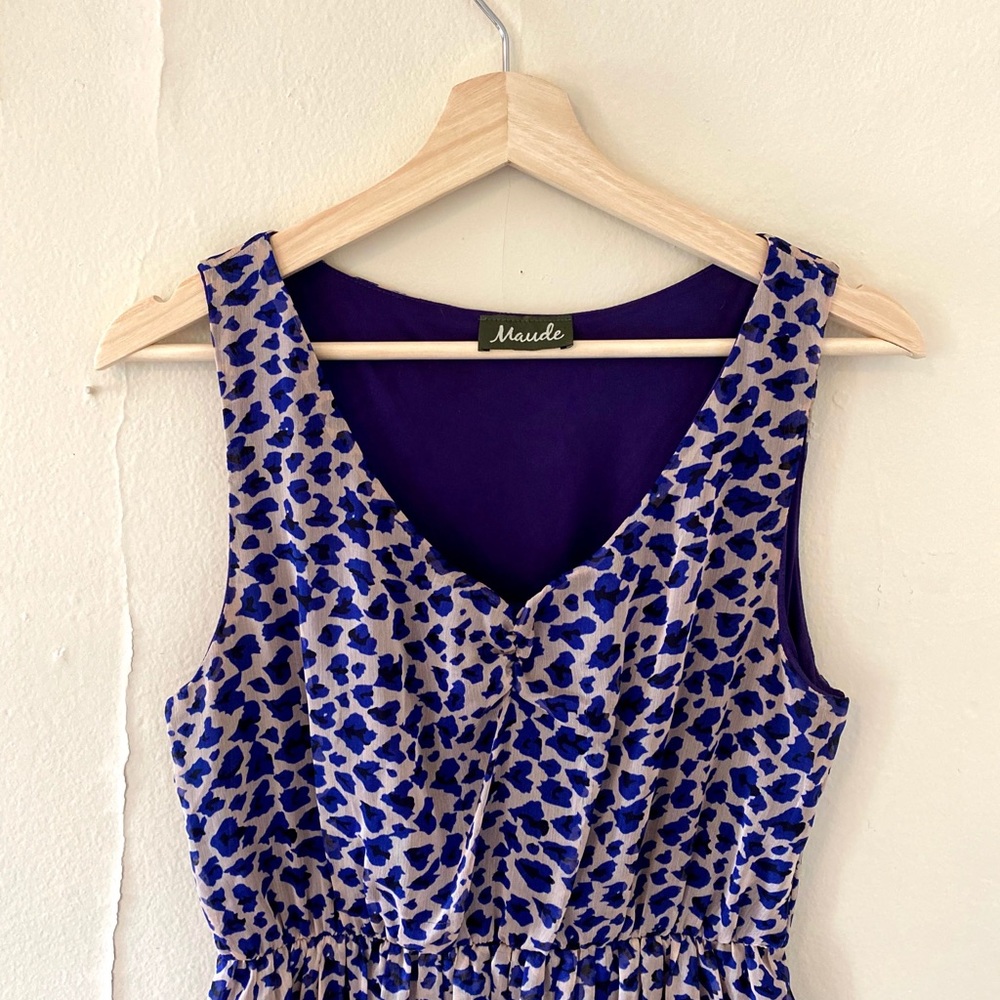 Leopard print purple dress - Picture 4 of 4